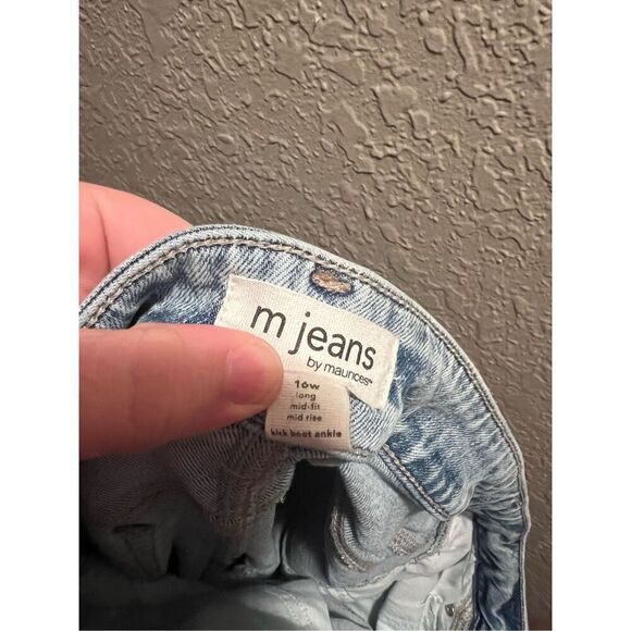 m Jeans By Maurices Light Colored Mid-Rise Kick Boot Ankle Jeans Woman’s Size 16 - Picture 15 of 15